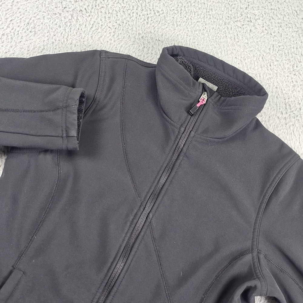 Nike ACG Jacket Womens Small Gray Softshell Fleece Lined Full Zip Pockets